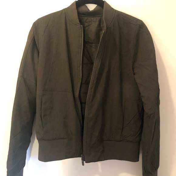 Lululemon Army Green Bomber Jacket - Picture 2 of 7